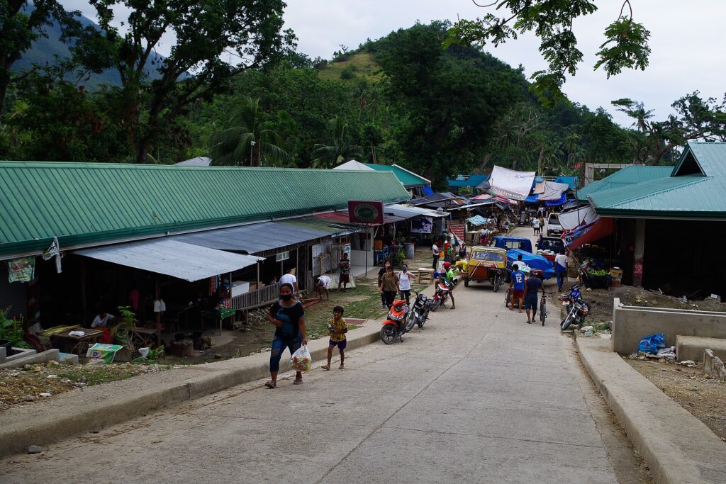 The public market in Alegria town centre