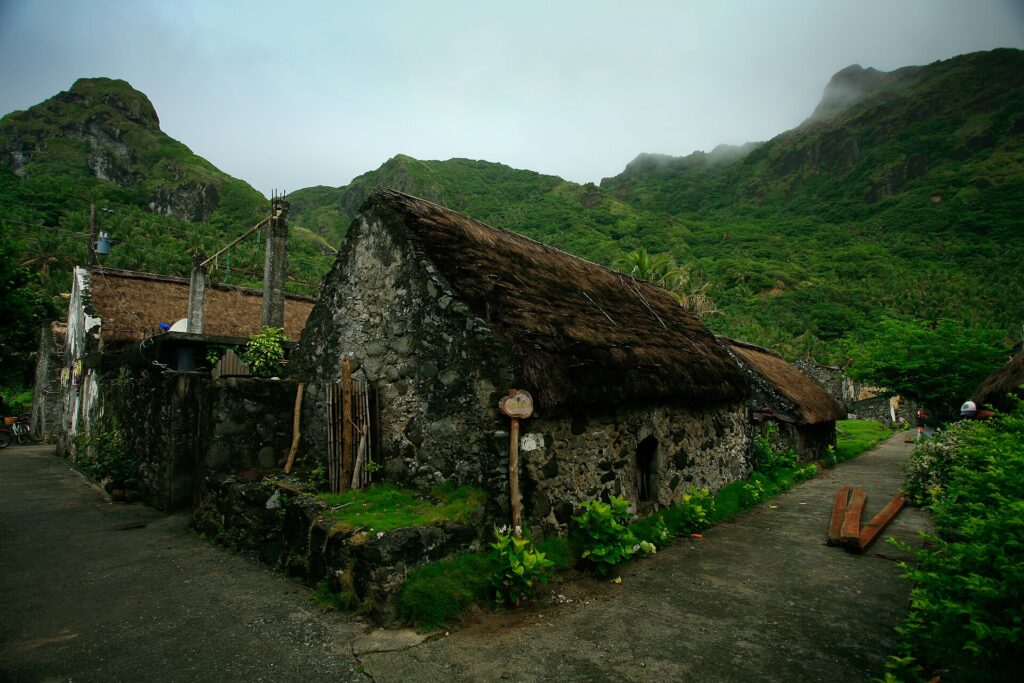 A thatched Ivatan stone house built to stand up to typhoon winds, Sabtang