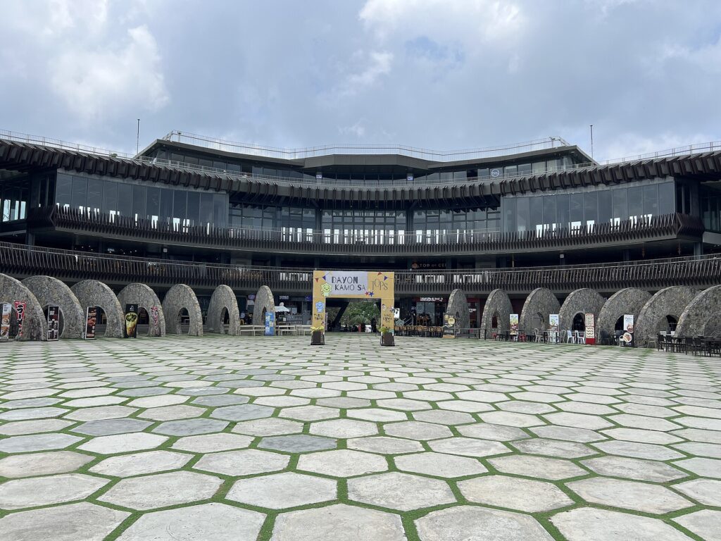 The open-air deck and curved viewing building at TOPS Cebu