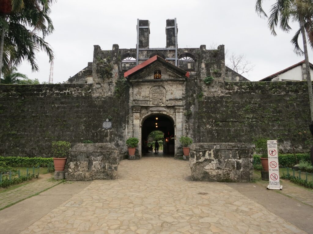 The main gate of Fort San Pedro, the oldest Spanish fort in the country