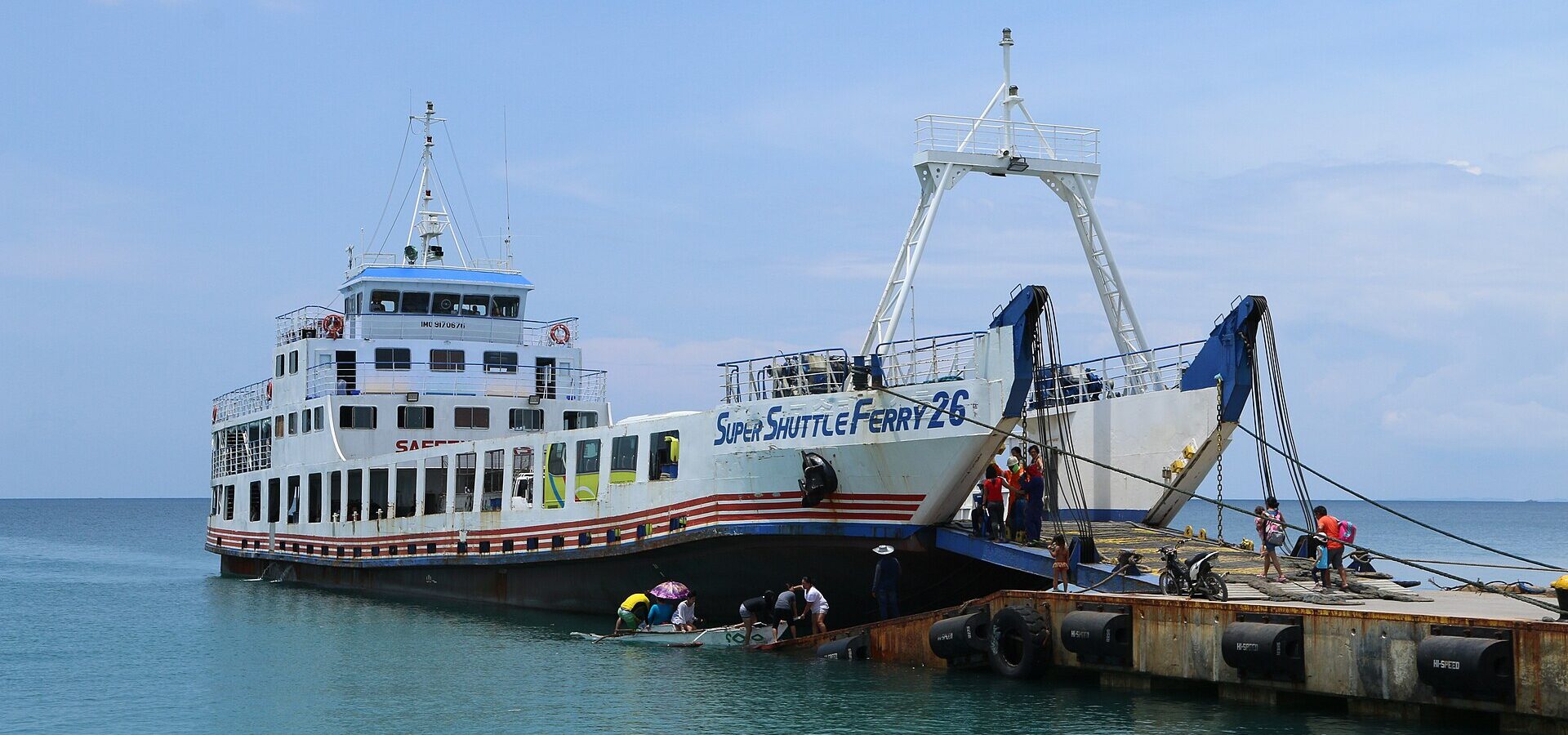 A ferry between Santa Fe, Bantayan Island and Cebu