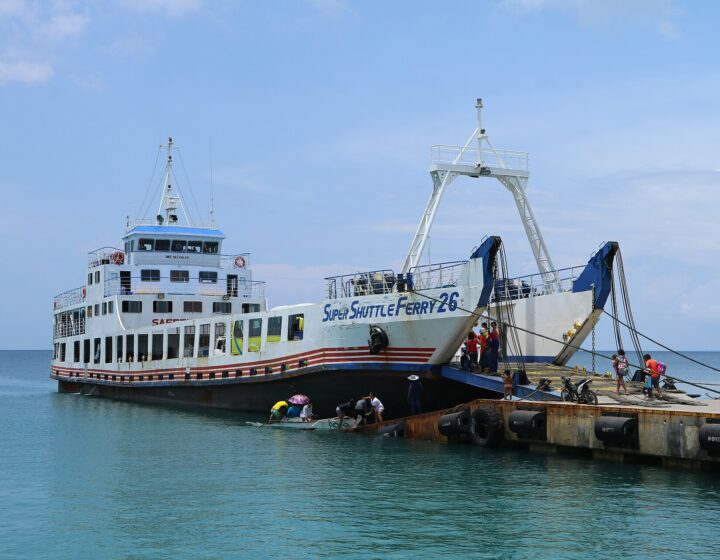 A ferry between Santa Fe, Bantayan Island and Cebu