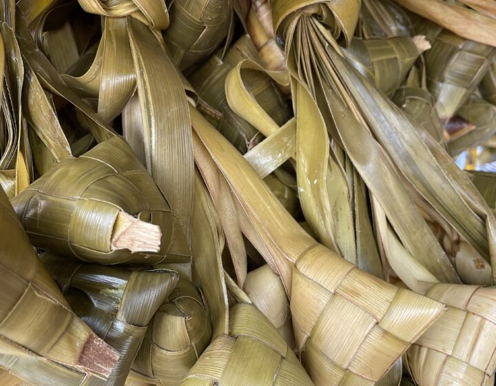 Puso (hanging rice) in Cebu