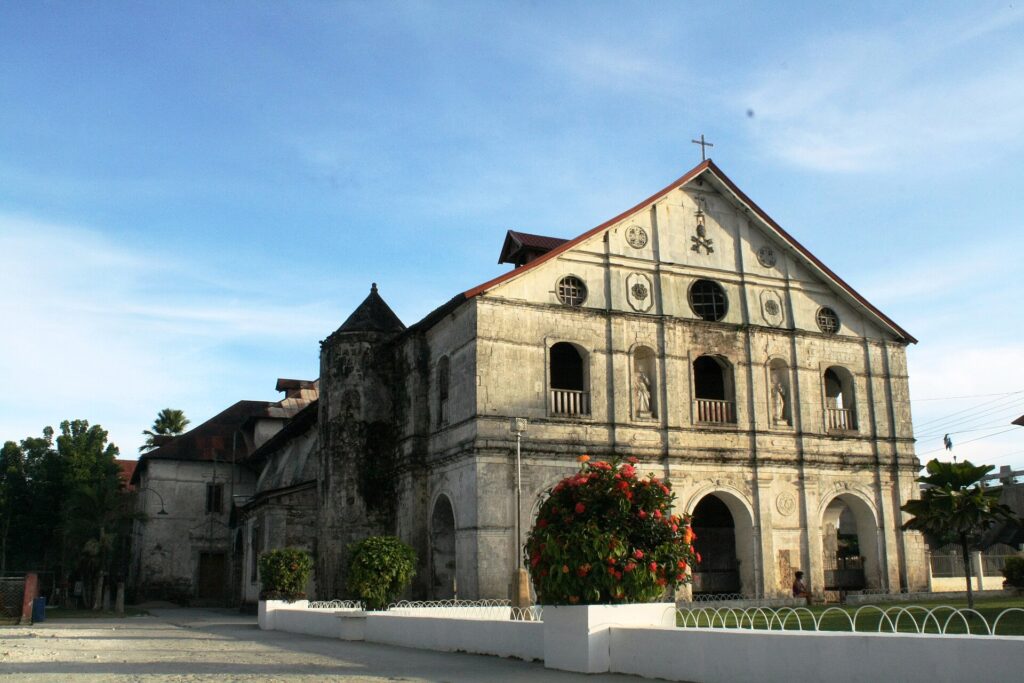 The front of Loboc Church