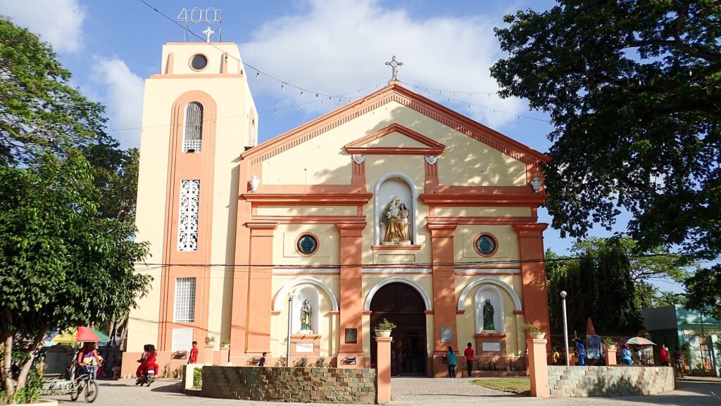 Barili Parish Church and its belfry in the town centre