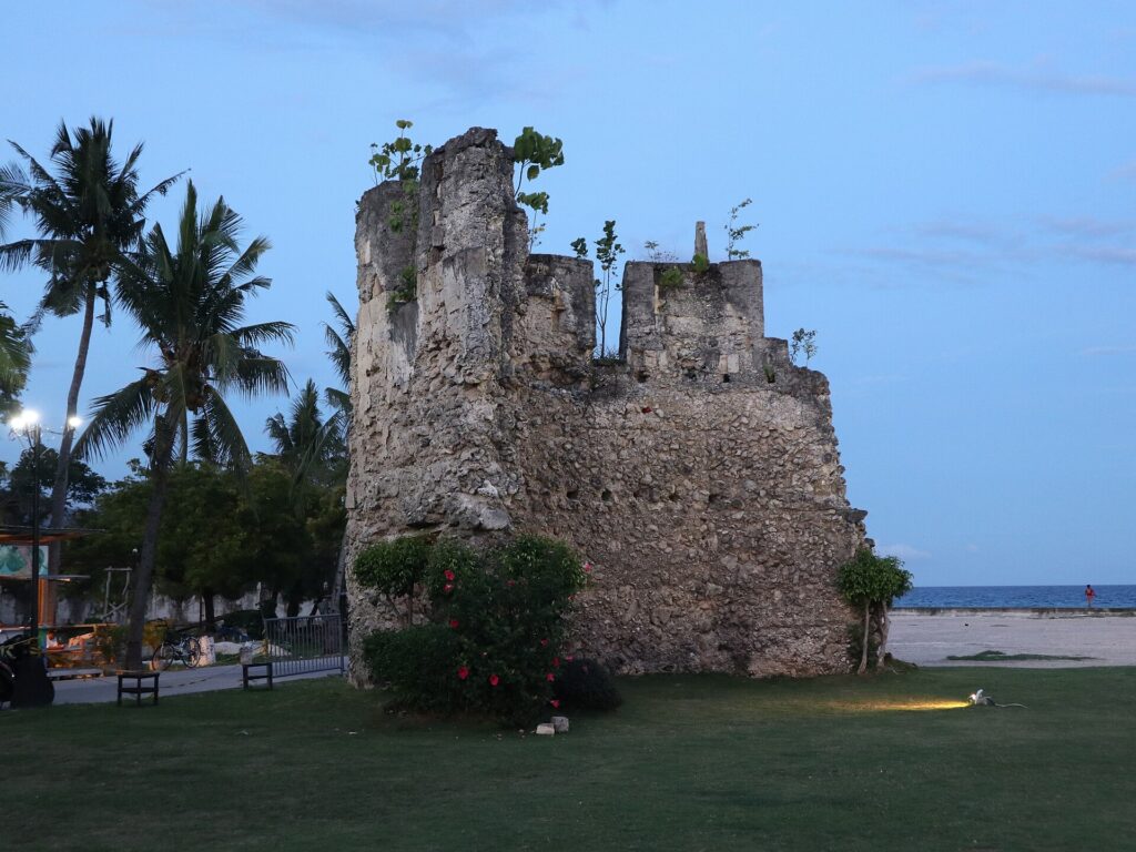 The old coral-stone baluarte watchtower by the sea