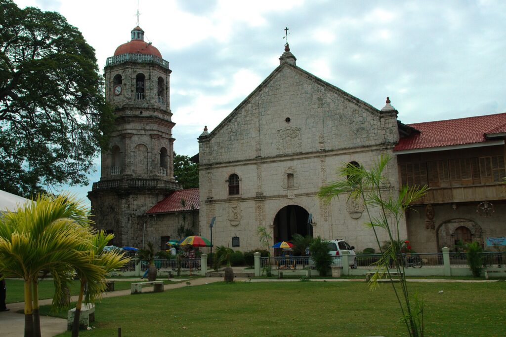 San Guillermo church in Dalaguete town, below the mountains