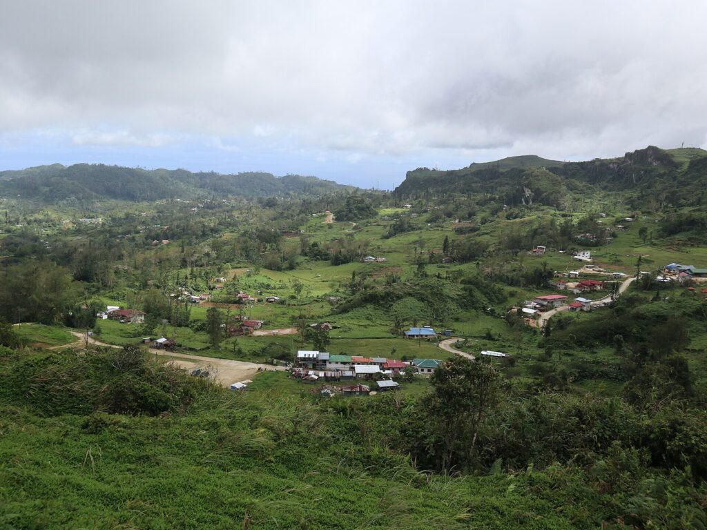 Mantalongon village and farmland seen from the summit