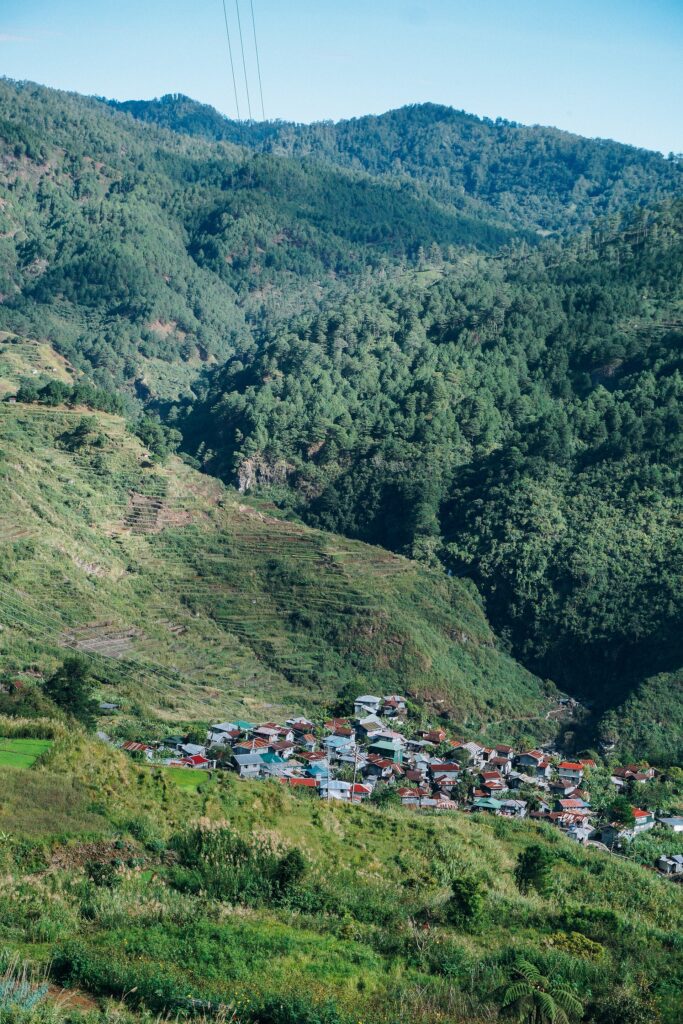 Fidelisan village and its terraces, passed on the Bomod-ok Falls trail