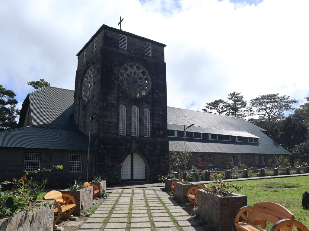 The stone Church of St. Mary the Virgin, Sagada's historic Episcopal church