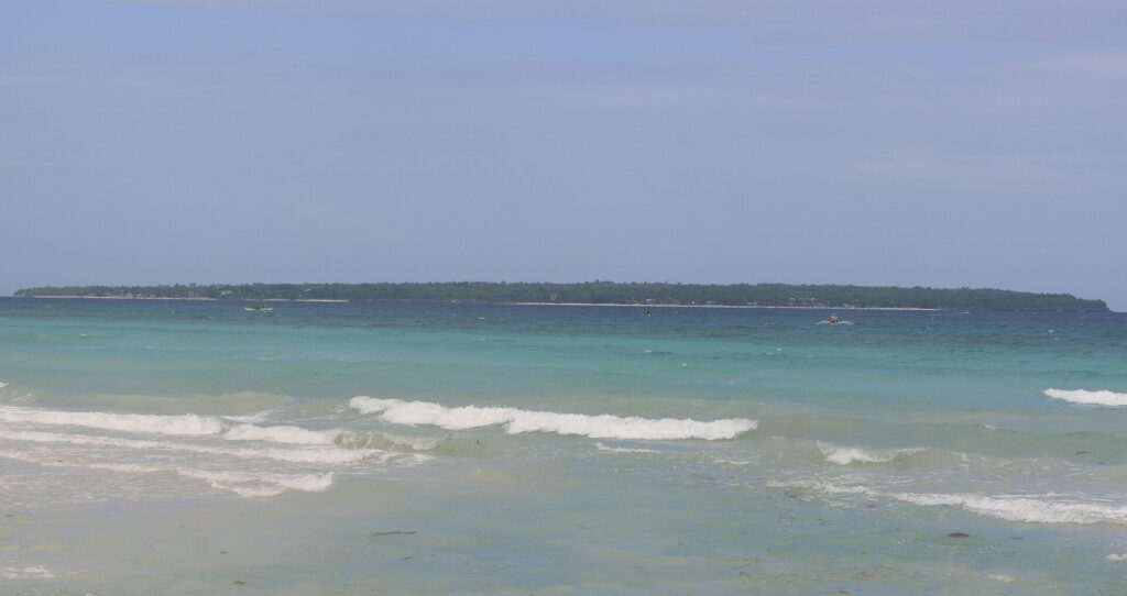 Hilantagaan Island off Santa Fe, seen from the south