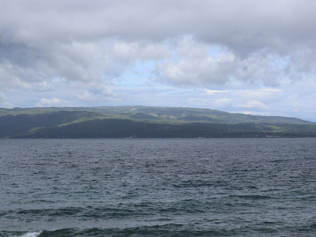 The hills of Santander seen across the Tañon Strait from Negros