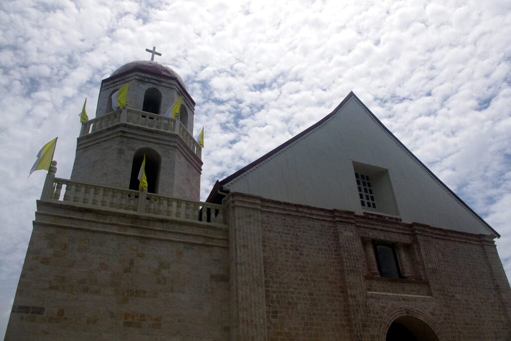 The coral-stone San Isidro Labrador Church in Lazi